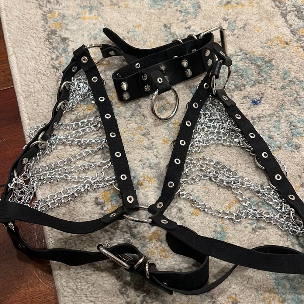 Rave/festival chain bra worn once